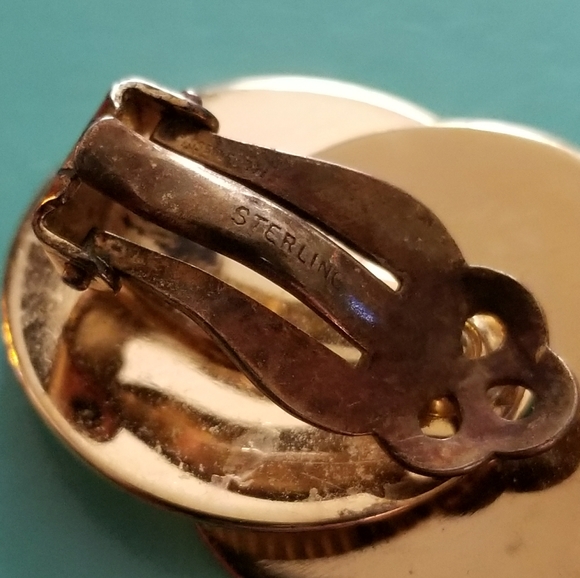 Vintage Napier Sterling Silver vermeil earrings - Picture 5 of 10